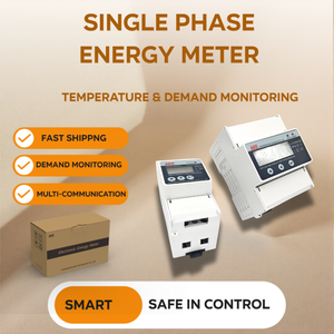 AKE DDSU2038/A 단상 스마트 선불 전력 계량기 RS485 Modbus-RTU/DL/T645-2007 원격 온/오프 클래스 0.5 정확도 80A - Product Image 1