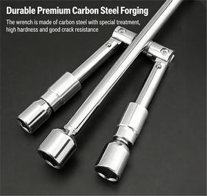 Clé à écrous croisés pliable WANPU 17-23 mm, clé à écrous télescopique en acier à haute teneur en carbone, vente en gros d'usine OEM/ODM pour le changement de pneus - Product Image 3