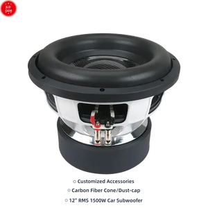Subwoofer para Auto de 12 Pulgadas, Nuevo de Fábrica OEM 2026, <span class=keywords><strong>RMS</strong></span> <span class=keywords><strong>1500W</strong></span>, Bobina de Voz Doble, Triple Imán, Cono de Fibra de Carbono, Altavoz de <span class=keywords><strong>Audio</strong></span> Automotriz - Product Image 1
