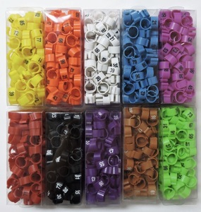 Eco Plastic Bird Leg <strong>Ring</strong> Clip Custom Size Identification Bands for Parrot <strong>Pigeon</strong> Latest Design Wholesale Price India <strong>10mm</strong> 44 - Product Image 1