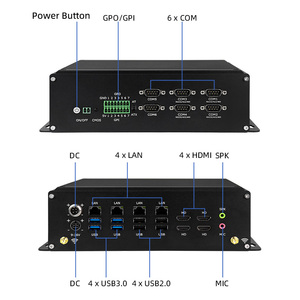 Mini PC Industrial 4* 4K HDMI I7 8305G 2.5G LAN *2 DDR4 14*GPIO 6*COM Tarjeta AMD <span class=keywords><strong>Vega</strong></span> Linux Pfsense Computadora Industrial con Ventilador - Product Image 2