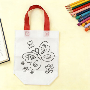 Bolsa de Compras de Tela No Tejida para Niños, para Dibujar y Pintar, Reutilizable y Ecológica, Kits de Arte y Manualidades - Product Image 4