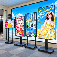 Écrans publicitaires LCD anti-reflets pour vitrine, menu numérique Android mural suspendu de 43/50/55/65 pouces, 700 nits, affichage TV