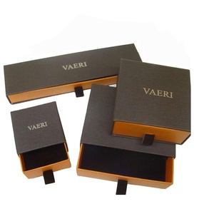 <span class=keywords><strong>Drawer</strong></span> phong cách giấy t-shirt bao bì hộp thanh lịch lá vàng - Product Image 2