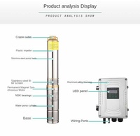Pompe solaire auto-amorçante MPPT DL-LP3-2 12V 24V, pompe à eau CC sans balais en acier inoxydable pour jardin et ferme