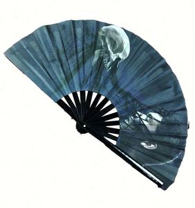 Bamboo Large Handheld With Factory Price Custom LOGO Printing Fan Rave Hand Fan - Product Image 4
