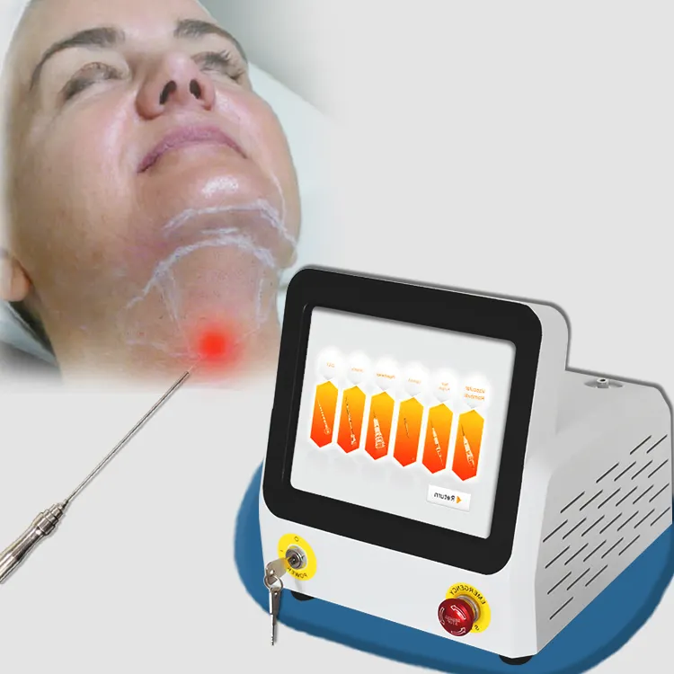 Eliminación de grasa rápida portátil profesional 980nm Máquina de lipólisis láser Equipo profesional de estiramiento facial