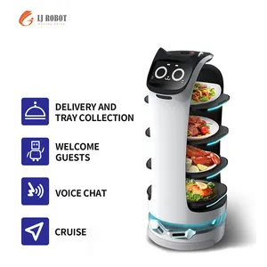 Ai Roomservice Humanoïde Hotelconciërge Robot Unmanoïde Robot Kunstmatige Intelligentie