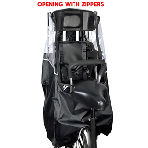 Housse de siège de vélo imperméable pour siège de vélo pour enfant, housse de pluie pour vélo pour siège arrière d'enfant avec fenêtre transparente - Product Image 3