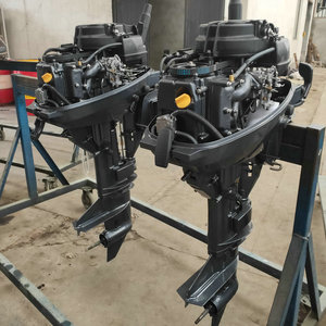 Moteur à essence 2 temps 40 CV, neuf, 849 CC, démarrage manuel, commande à distance/à la gouvernaille pour bateaux de pêche - Product Image 2