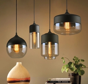 Lampade <span class=keywords><strong>a</strong></span> <span class=keywords><strong>Sospensione</strong></span> in Vetro, Lampadario <span class=keywords><strong>Industriale</strong></span>, Lampade <span class=keywords><strong>a</strong></span> <span class=keywords><strong>Sospensione</strong></span> LED Nordiche, Illuminazione Moderna per Camera da Letto - Product Image 4