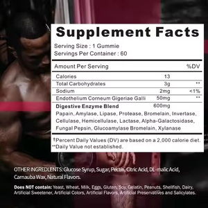 Gomitas <span class=keywords><strong>para</strong></span> Aumentar de Peso de Marca Privada OEM, Sin Azúcar, con Creatina <span class=keywords><strong>para</strong></span> un Aumento de Peso Rápido y Saludable, Apoyo al Apetito, <span class=keywords><strong>Pre</strong></span>-Entrenamiento - Product Image 3