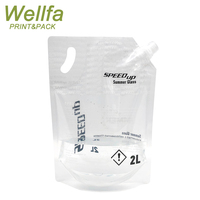 Sac de boisson en plastique de qualité alimentaire, emballage de liquide 2 3l 5 litres, détergent en poudre, emballage de buse, pochette debout avec bec verseur