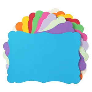 Renkli bebek duş düğün davetiyeleri DIY hediye kartı kalın tebrik kartı boş Kraft kağıt kartları Cardstock