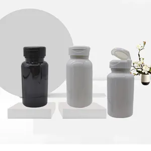 Özelleştirilebilir renk mat/buzlu 150cc 250ML hap kapsül için PET ilaç dereceli boş tıbbi plastik şişe