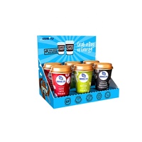 Individuelle Getränke-Aufsteller mit Abreißfunktion, PDQ-Displaybox, Einzelhandels-Kartonverpackung, Regalfertige Verpackung, RRP-Thekenaufsteller aus Wellpappe
