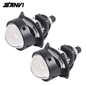 SANVI Lentille de projecteur LED Ai60 BI à 3 couleurs pour phare de voiture, commande par application Bluetooth, lampe de voiture 3000k 4300k 6000K - Product Image 1