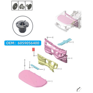 Geely Engine Cover Fixing Clip 6059056400 <b>Nylon</b> <b>Screw</b> Nut For Xingyue Repair Replacement Part - Product Image 1