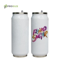 Ti3-sonde — gobelet en verre isolé pour Sublimation, bouteilles d'eau, à Double paroi, 500 ml, 14oz, Soda, Cola, blanc, prêt à emporter