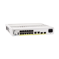 Switch Gigabit Cisco C9200CX-12P-2XGH-E, Velocidad de Reenvío Máxima de 50.59Mpps, PoE de 240W, 4096 VLAN, 12 Puertos PoE Plus, 2 Puertos SFP Plus de 10G para Uplink