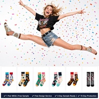 Chaussettes ras du cou personnalisées OEM unisexe pour jeunes, écologiques, respirantes, en coton jacquard, pour femmes et hommes, cadeau, mode, vente en gros