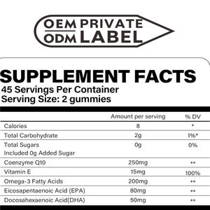 OEM Private Label Immune e Anti-fatica gommose CoQ 10 gommose aiuta la produzione di energia cellulare a sostenere la salute del cuore - Product Image 2