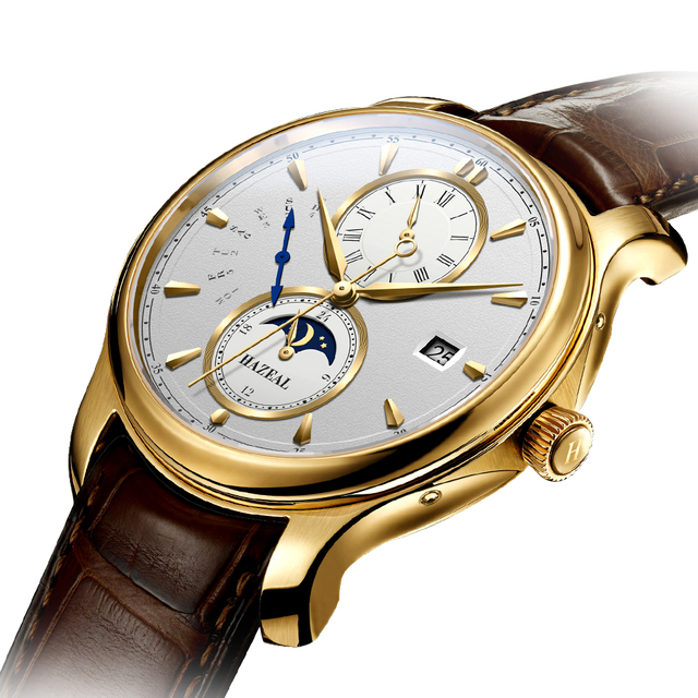 Hazeal H686014 fashion factory direct wrist watches seagull movement automatic watch brand reloj