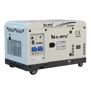 Air-Cooled V Silinder Kembar Single Phase 2V98 Diam Diesel Generator 12kw