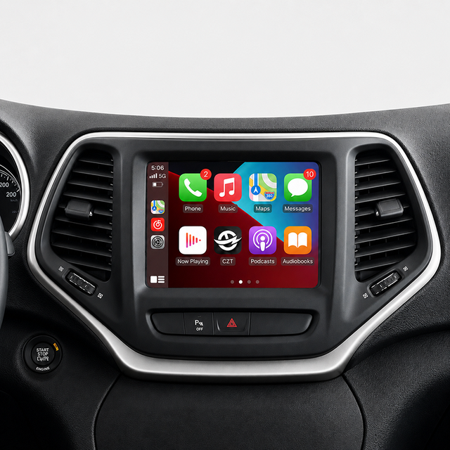Wireless Carplay Interface Box Decoder for Jeep Navigation Mirror Link Video Retrofit Adaptador Coche Custom Logo OEM Supplier
