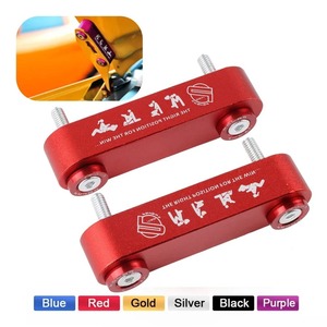 แผ่นรองยกฝากระโปรงเครื่องยนต์อลูมิเนียมอัลลอยด์ 95 มม. สีแดง พร้อมสลักเกลียวสำหรับการดัดแปลงรถยนต์ - Product Image 5