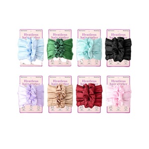 Coleteros de seda para mujer con volantes, diademas ligeras de color liso, accesorios casuales para el cabello para dormir y uso diario - Product Image 2