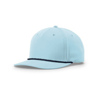 Casquette de baseball vintage Richardson 258 Style Curve Brim à cinq panneaux avec corde pour homme