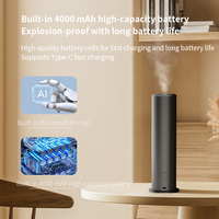 Diffuseur de parfum B2B intelligent sans fil USB électrique portable rechargeable en aluminium avec arrêt/démarrage automatique par IA, certifié CE FCC CCC, pour voiture et hôtel