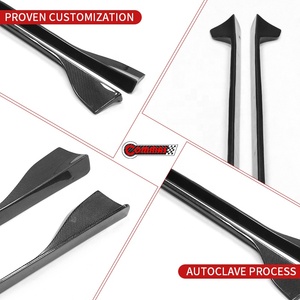 สเกิร์ตข้างคาร์บอนไฟเบอร์สำหรับ Toyota Supra A90 คู่หนึ่ง รุ่น AG Style น้ำหนักเบา ช่วยเพิ่มสมรรถนะด้านอากาศพลศาสตร์  ตกแต่งสไตล์รถแข่ง - Product Image 2