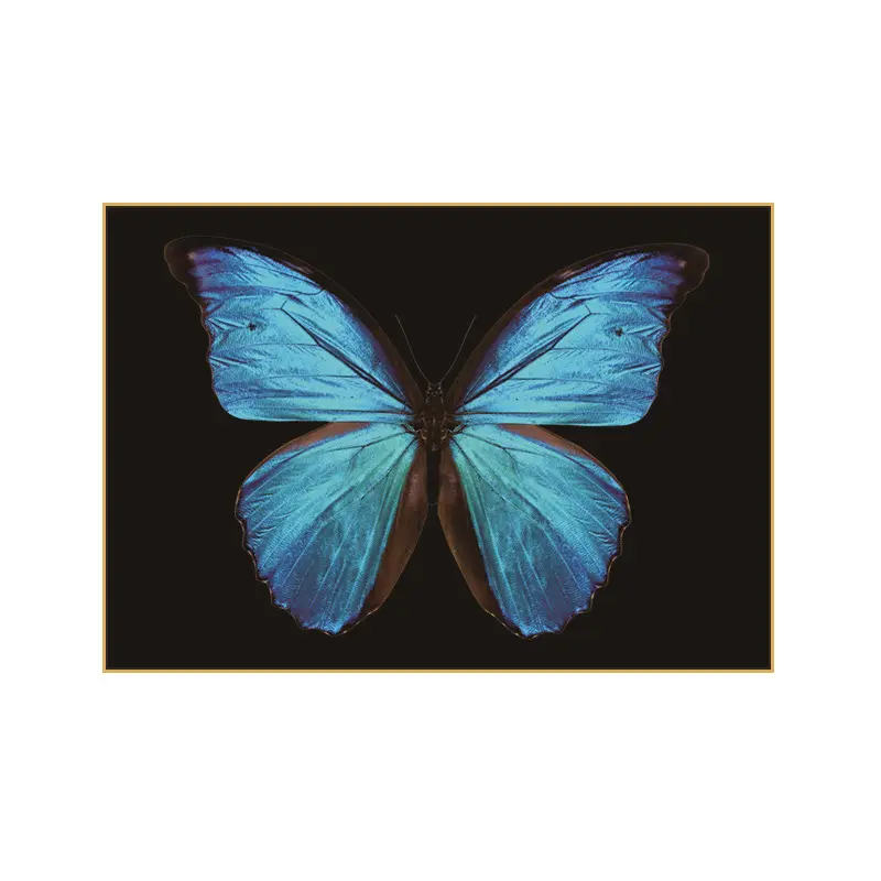 럭셔리 현대 미니멀리스트 추상 동물 나비 포스터 인쇄 크리스탈 도자기 유리 북유럽 예술 장식 그림