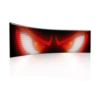Panneau d'affichage LED programmable par application Bluetooth pour voiture, panneau matriciel à messages défilants en couleur, affichage numérique USB 5V pour magasin de détail