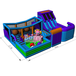 Trẻ em mặt trăng Inflatable MOONWALK nước Jumper Bouncer bouncy lâu đài nhảy thương mại thư bị trả lại Nhà Bên cho thuê - Product Image 1