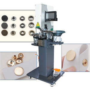 เครื่องติดกระดุมโลหะอัตโนมัติราคาโรงงาน เครื่องเจาะรูแบบสองช่อง - Product Image 1