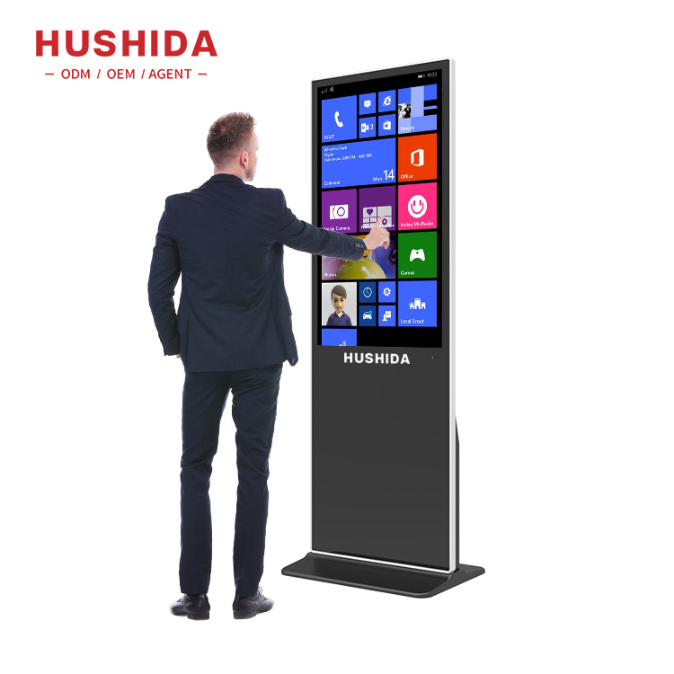 43 55 65 inch indoor lcd advertising player android floor stand ad indoor advertising kiosk