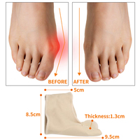 Coussinets correcteurs d'oignon, protection de traitement Hallux Valgus, soulagement de la douleur, chaussettes en Gel TPE