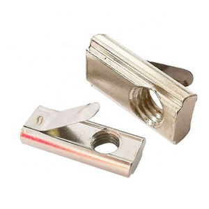 Gubo 4040 GB Dado a T in Acciaio al Carbonio Nichelato Standard M4-M8 con Molla per l'Industria Automobilistica - Product Image 2