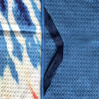 Serviette de plage en microfibre personnalisée, écologique, pour la salle de sport, le fitness, le yoga, serviette gaufrée de haute qualité