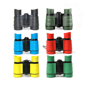 Mini binoculares de alta definición para niños, telescopio portátil colorido, juguete de exploración de la naturaleza al aire libre, de 5 a 7 años, de plástico - Product Image 1