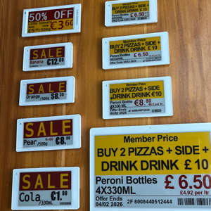 Etiquetas de Precio Digitales Gateway Eas 2.4GHz Epd Spi Esp32 Api Ble5.0 Bt 2.4GHz Nfc, Etiqueta Electrónica para Estantes, Kit de Demostración ESL, Pantalla de Tinta Electrónica - Product Image 1