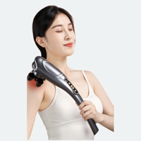 CYANMED Appareil de massage électrique rechargeable pour tapotement des méridiens, 4 points de pression, forme osseuse, pour épaules et nuque en continu