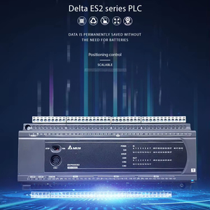 เดลต้า DVP24ES200T PLC ความเร็วสูง 14DI/10DO เอาต์พุตทรานซิสเตอร์ 2 แกน 200kHz เอาต์พุตพัลส์สำหรับเราเตอร์ CNC - Product Image 1