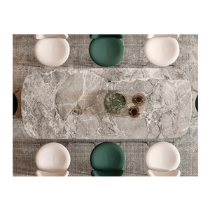 Mesa de Comedor Minimalista Italiana Minghua, Mesa de Comedor Moderna y Sencilla de Mármol Natural, Fabricante - Product Image 1