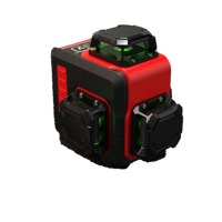 Niveau laser 360° Chine, niveau laser professionnel à faisceau, 12 lignes, niveaux laser rotatifs 3D, mode extérieur/intérieur, trépied