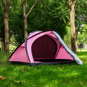 Lightweight Four-<b>Season</b> <b>2</b> Person Single Layer Quick Opening Oxford Fabric Camping Tent Portable Outdoor Hiking Mountaineering - Product Image 1