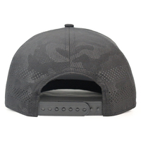 Logo en silicone très vendu chapeaux Merlin en polyester imperméable à l'eau chapeaux de camionneur à billets plats avec logo personnalisé